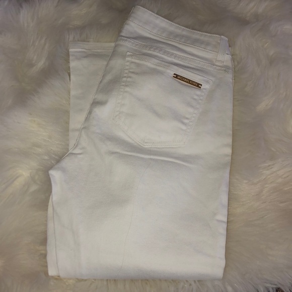 MICHAEL Michael Kors Denim - white Michael Kors cropped pants/jeans